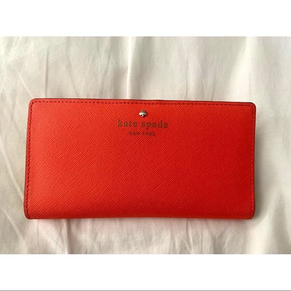 kate spade Handbags - Kate Spade large coral wallet